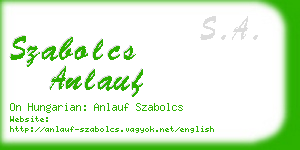 szabolcs anlauf business card